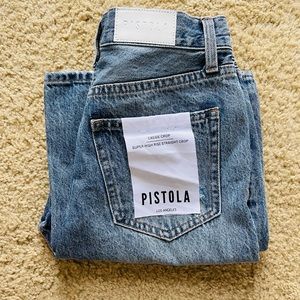 pistola jeans Cassie crop - super high rise